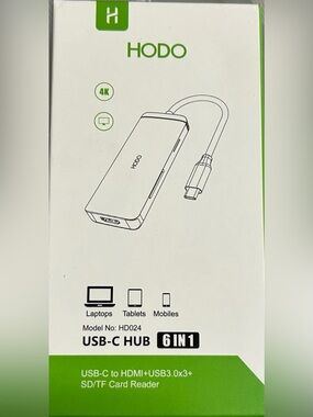 Hodo USB-C Hun 6 in 1 Model HD024 NWT